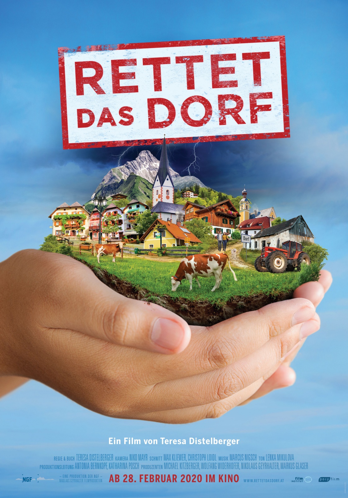 Rettet das Dorf Plakat